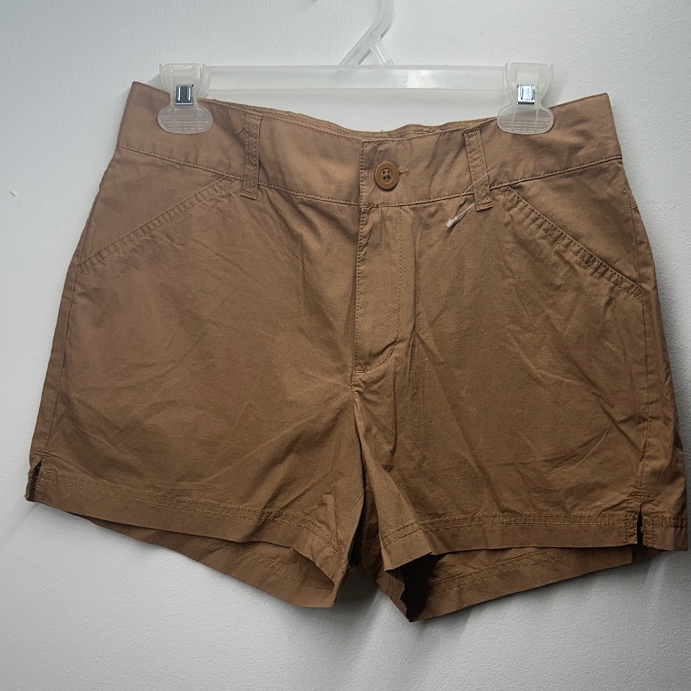 Columbia Women's Washed Out Shorts Lifestyle Hiking Khaki Sz4